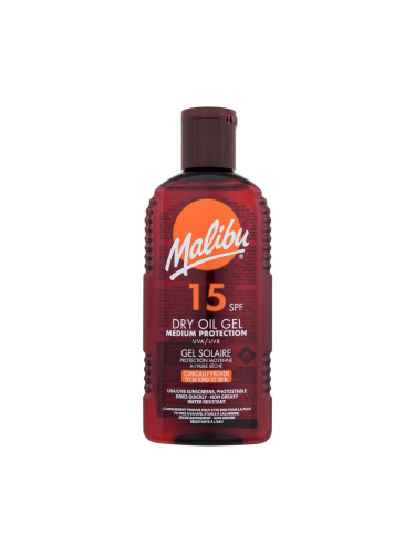 Malibu Dry Oil Gel SPF15 Слънцезащитна козметика за тяло 200 ml