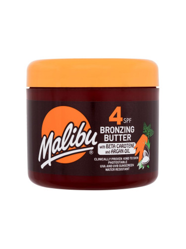 Malibu Bronzing Butter With Carotene & Argan Oil SPF4 Слънцезащитна козметика за тяло за жени 300 ml