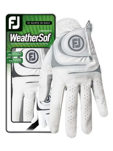 Footjoy WeatherSof Womens Golf Glove White/Grey LH S