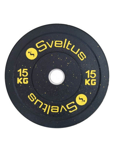 SVELTUS OLYMPIC DISC BUMPER 15 kg x 50 mm Тежести- кръгли, черно, размер