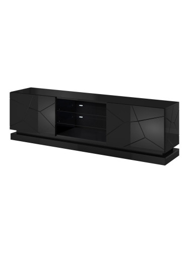 TV шкаф Qiu-Дължина: 200 cm-black