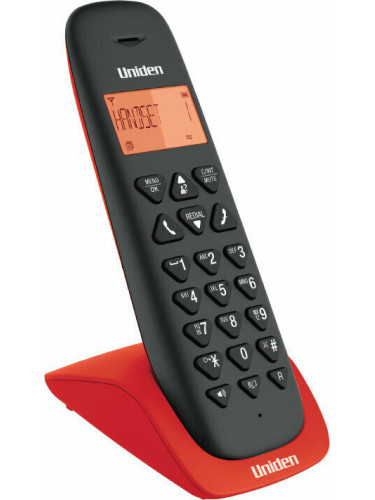 Безжичен телефон Uniden AT-3102-Черен-червено