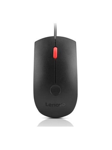 Мишка Lenovo Fingerprint Biometric USB Mouse, оптична, 1600 dpi, USB, черна