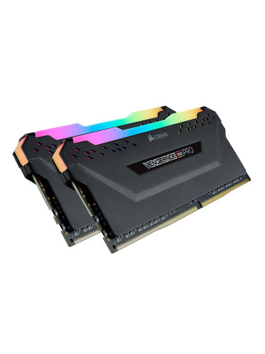 Памет 16GB DDR4 3600MHz, Corsair Vengeance RGB Pro (CMW16GX4M2Z3600C18), 1.35V
