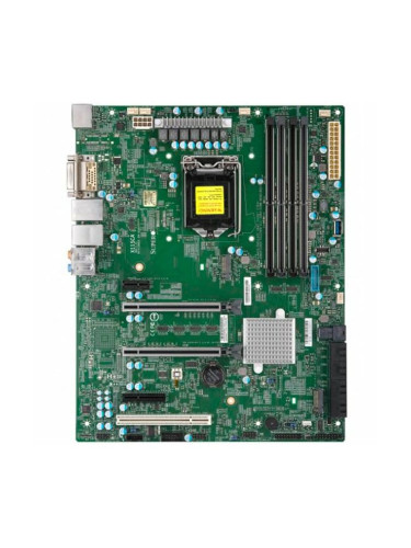 Дънна платка Supermicro X11SCA, LGA-1151, DDR4 1600/1866/2133/2400/2666 Unbuffered ECC/non-ECC, 2x 10/100/1000, DisplayPort, HDMI, DVI, 1x USB 3.1 Gen 2, ATX