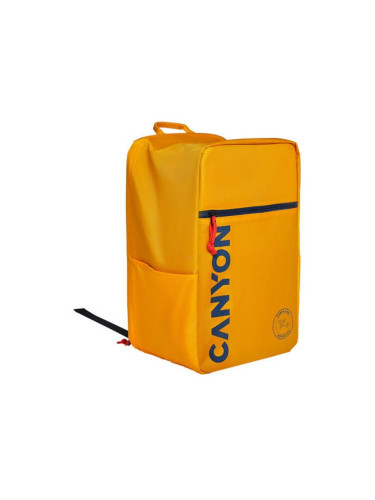 Раница за лаптоп Canyon CSZ-02, до 15.6" (39.6 cm), 20 л вместимост, жълта