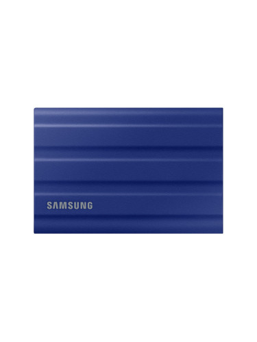 Памет SSD 2TB, Samsung Portable NVME SSD T7 Shield, USB 3.2 Gen.2, външна, скорост на четене 1050MB/s, скорост на запис 1000 MB/s, син