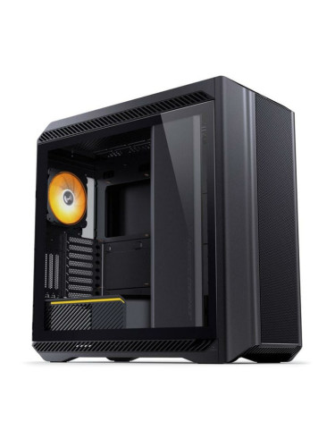Кутия Jonsbo D500 TG Black, E-ATX/ATX/Micro ATX/Mini ITX, 2x USB 3.0, 1x USB-C, с прозорец, без захранване, черна