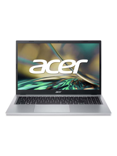 Лаптоп Acer Aspire 3 A315-24P-R9ML (NX.KDEEX.014)(сребрист), четириядрен AMD Ryzen 5 7520U 2.8/4.3GHz, 15.6" (39.62 cm) Full HD Anti-Glare Display, (HDMI), 16GB LPDDR5, 512GB SSD, 1x USB 3.2 Gen2 Type C, No OS, 1.80kg