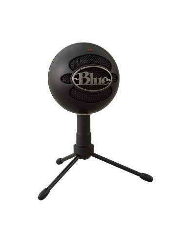 Микрофон Logitech Snowball iCE (988-000067), кардиоиден, кондензаторен, USB, черен