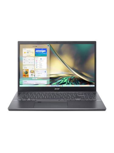 Лаптоп Acer Aspire 5 A515-57G-713D (NX.K2FEX.003)(сив), десетядрен Intel Core i7-1255U 1.7/4.7GHz, 15.6" (39.62 cm) Full HD IPS Anti-Glare Display & GF MX550 2GB, (HDMI), 8GB DDR4, 1TB SSD NVMe, 1x Thunderbolt 4, No OS, 1.90kg