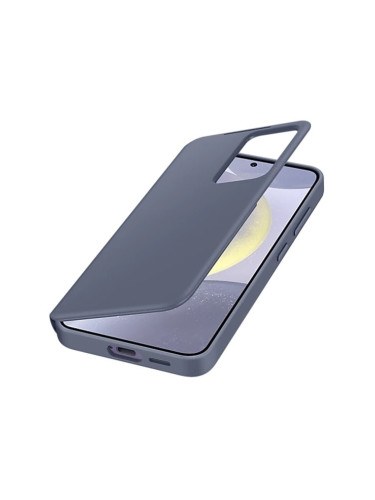 Калъф за Samsung Galaxy S24, пластмасов, Samsung Smart View Wallet, лилав