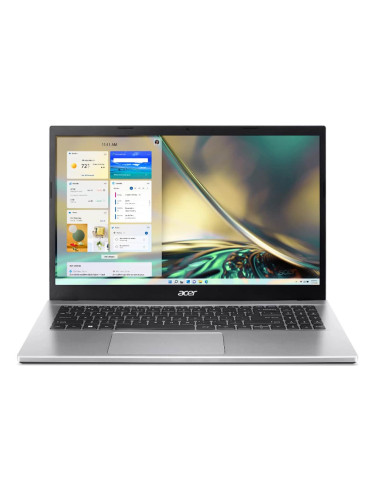 Лаптоп Acer Aspire 3 A315-59-53AA (NX.K6TEX.012)(сребрист), десетядрен Intel Core i5-1235U 1.3/4.4GHz, 15.6" (39.62cm) Full HD IPS Anti-Glare дисплей, (HDMI), 16GB DDR4, 512GB SSD NVMe, 3x USB 3.2 Gen 1 Type-A, No OS, 1.78kg