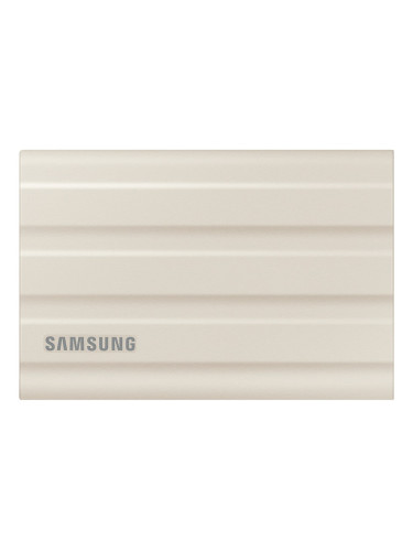 Памет SSD 2TB, Samsung T7 Shield Beige (MU-PE2T0K/EU_2Y), USB 3.2 Gen 2, външна, скорост на четене до 1050MB/s, скорост на запис до 1000 MB/s