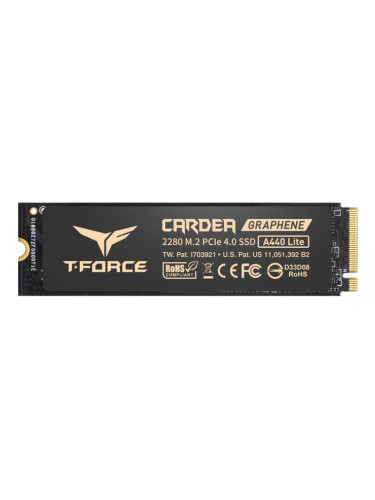 Памет SSD 1TB TeamGroup Cardea A440 Lite, NVMe, M.2 (2280), скорост на четене до 7200MB/s, скорост на запис до 6200MB/s