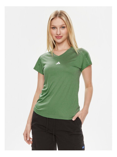 adidas Тениска от техническо трико Train Essentials IS3964 Зелен Slim Fit