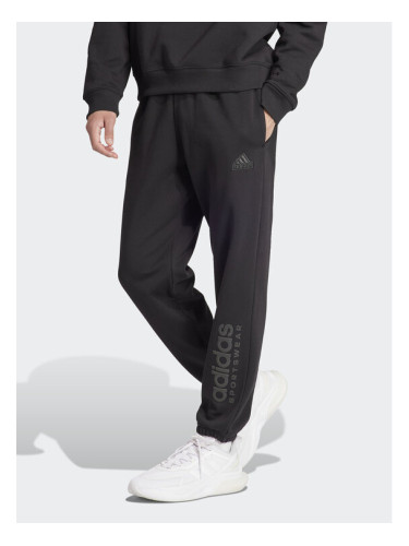 adidas Долнище анцуг ALL SZN Fleece Graphic IW1201 Черен Regular Fit