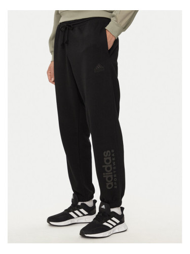 adidas Долнище анцуг ALL SZN Fleece Graphic IW1201 Черен Regular Fit