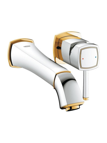 Стенен смесител за мивка Grohe Grandera-Gold - Chrome-Length 23 cm