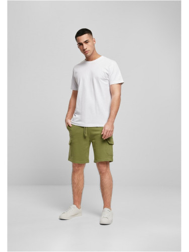 Мъжки къси панталони в цвят маслина, модел Cargo Shorts.