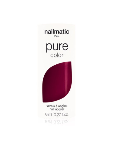 Nailmatic Pure Color лак за нокти FAYE-Bordeaux Red 8 мл.