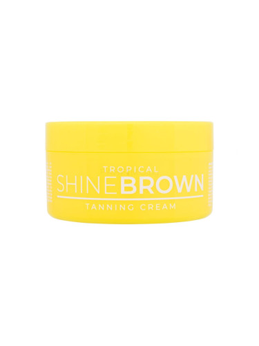 Byrokko Shine Brown Tropical Tanning Cream Слънцезащитна козметика за тяло за жени 190 ml
