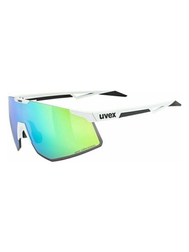 UVEX Pace Perform Small CV White Mat/Mirror Green Колоездене очила