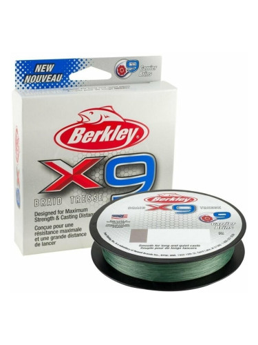 Berkley x9 Braid Low Vis Green 0,10 mm 9,0 kg 150 m Плетена линия