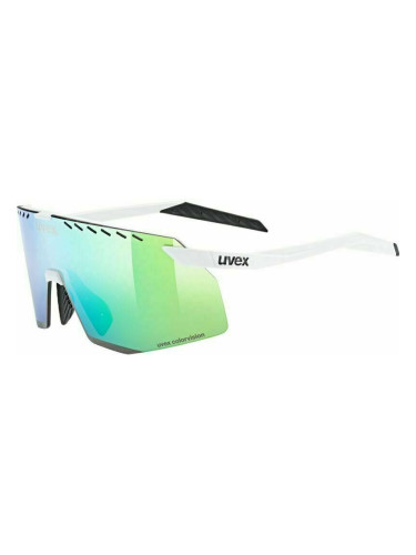 UVEX Pace Stage CV White Mat/Mirror Green Колоездене очила