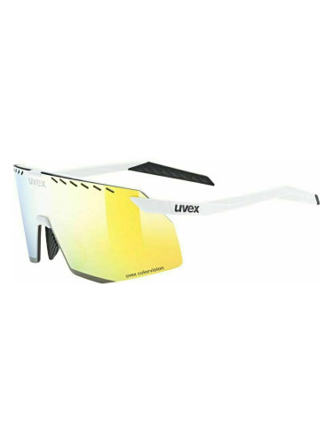 UVEX Pace Stage CV White Mat/Mirror Yellow Колоездене очила