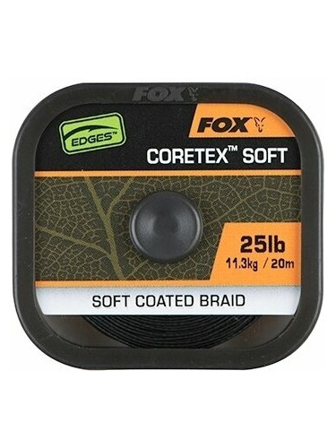 Fox Fishing Edges Naturals Coretex Soft 25 lbs-11,3 kg 20 m Плетена линия