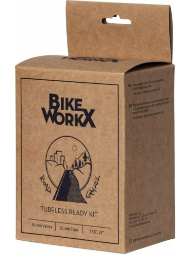 BikeWorkX Tubeless Ready Kit Road/CX 21 mm 60.0 Tire Repair Kit-Tubeless Rim Tape