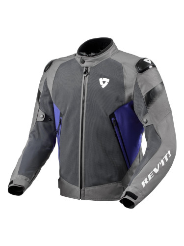 Rev'it! Jacket Control Air H2O Grey/Blue 2XL Текстилно яке