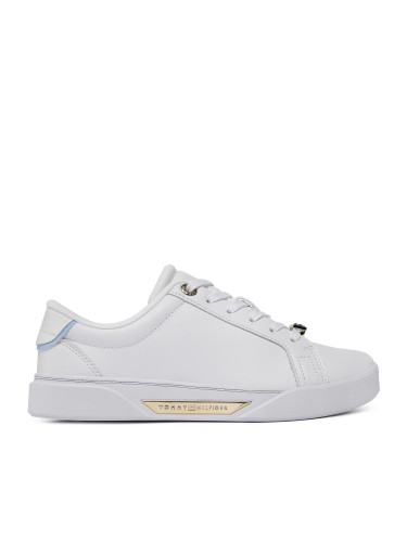 Сникърси Tommy Hilfiger Golden Hw Court Sneaker FW0FW07702 White/Well Water 0K6