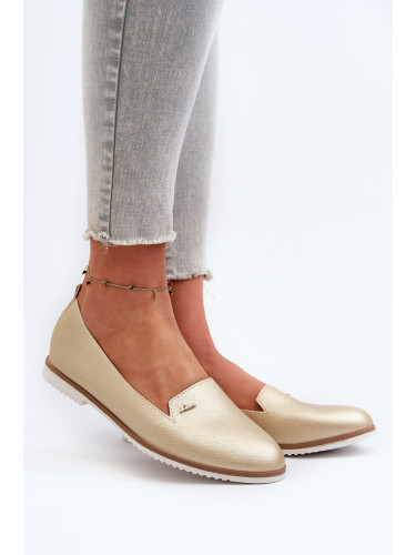 Women's flat loafers Gold Enzla