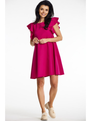 Awama Woman's Dress A643 Fuchsia