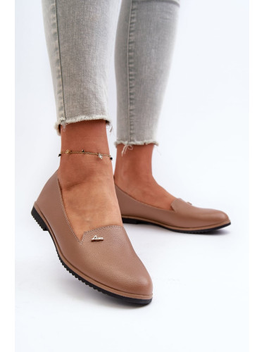 Women's flat loafers brown Enzla