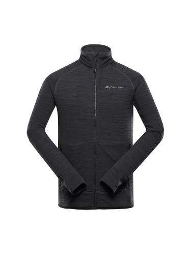 Men's quick-drying sweatshirt with cool-dry ALPINE PRO ONNEC black