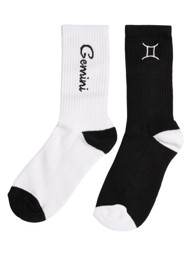 Zodiac Socks 2-Pack Black/White Gemini