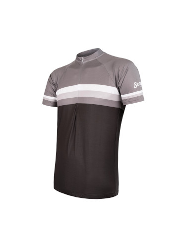 Men's Jersey Sensor Cyklo Summer Stripe Black/Grey