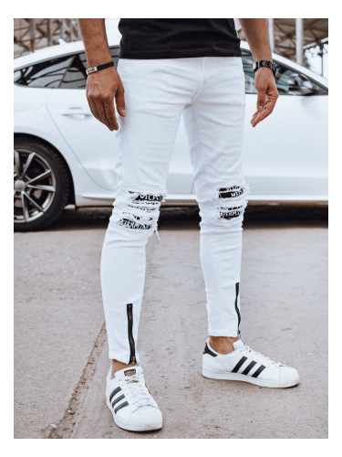 Men's White Denim Dstreet Pants