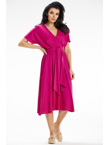 Awama Woman's Dress A642 Fuchsia