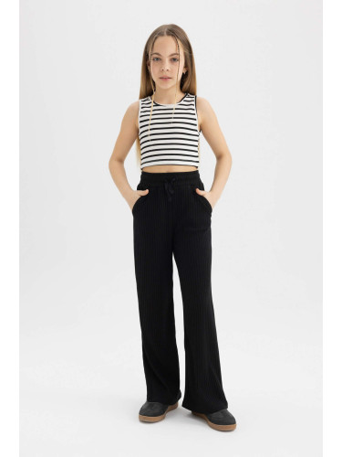 DEFACTO Girl Wide Leg Ribbed Camisole Trousers