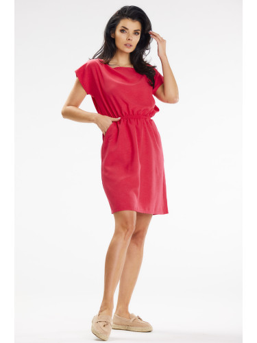 Awama Woman's Dress A646 Fuchsia