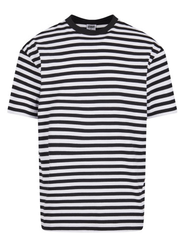 Men's T-shirt Regular Stripe white/black