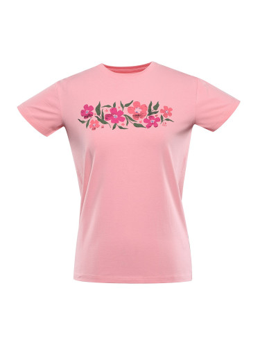 Women's pink T-shirt NAX NERGA