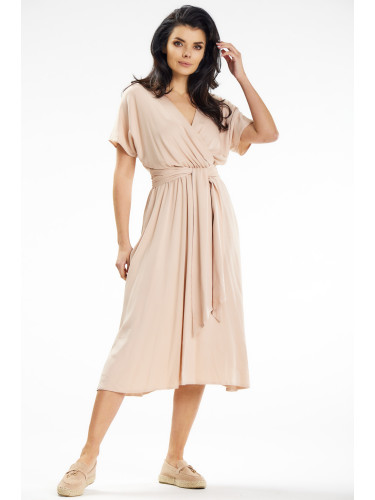 Awama Woman's Dress A642 Beige