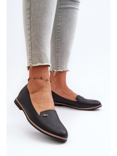 Women's flat loafers black Enzla