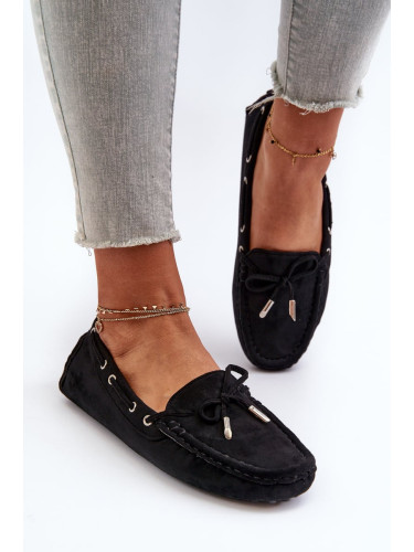Women's eco suede loafers Black Anemilda