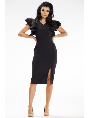 Awama Woman's Dress A634 Black